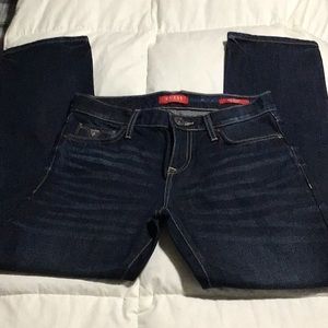 GUESS  Los Angeles Slim Straight Men’s Jeans Dark Indigo NWOT JEANS 29X29